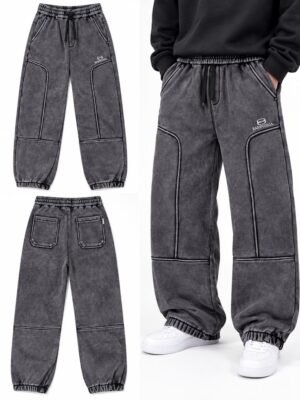 faded folded joggers