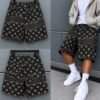 Designer black shorts
