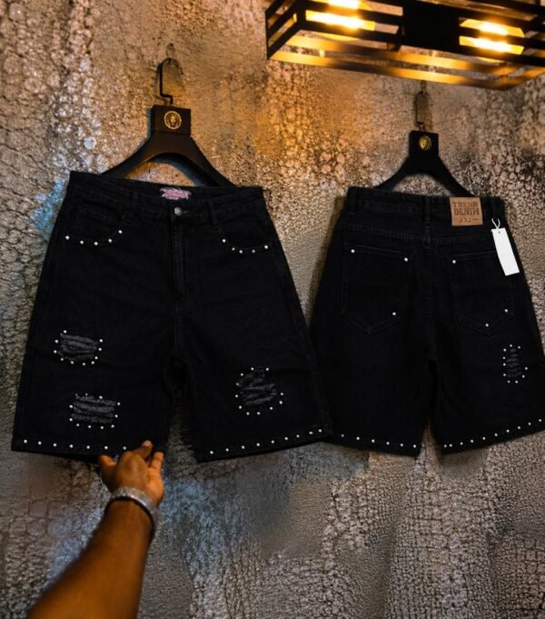 Black lana shorts