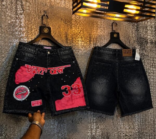 Vanton black jeans shorts